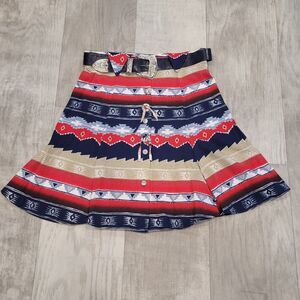 Vintage Ozark Mountain Size L Large Western Cowgirl Rodeo Skirt Belt Buckle